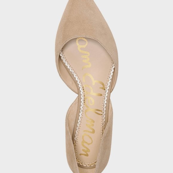 Sam Edelman Rodney D'Orsay Flats in Oatmeal Suede - Picture 5 of 5